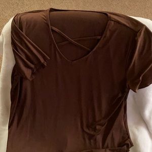 Brown SHEIN blouse XXXL